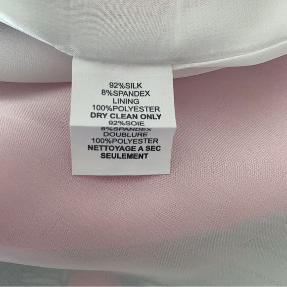 Trina Turk Floral Silk Racerback Tank Top Small Fuchsia - Picture 6 of 8